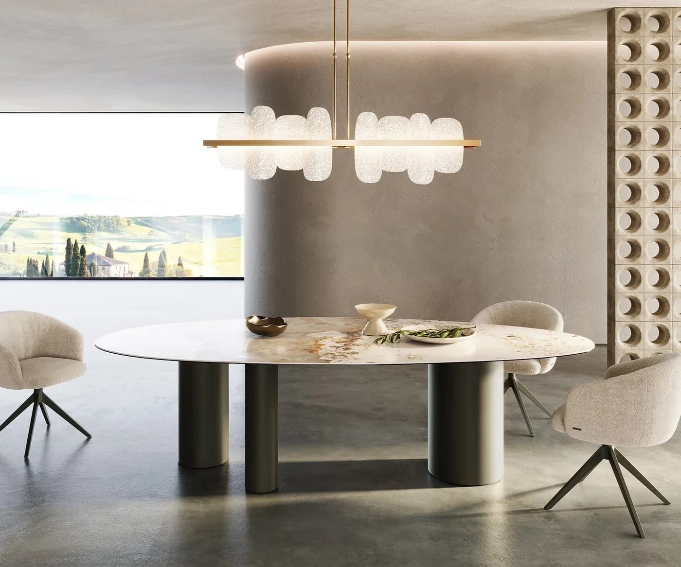 DELIFE Tischbein Troa Titan Metall für Tischplatten ab 200 cm - Bild 3