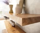 DELIFE Wandregal Edge Massivholz Akazie Natur Bild 5