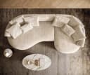 DELIFE Big-Sofa Edina Cord Beige Bild 5