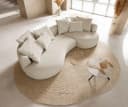 DELIFE Big-Sofa Edina Bouclé Creme-Weiß Bild 4