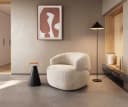 DELIFE Cocktailsessel Nova Cord Beige Loungesessel Bild 2
