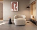 DELIFE Cocktailsessel Nova Cord Beige Loungesessel Bild 5