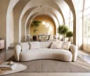 DELIFE 3-Sitzer Larna Sofa Beige Cord Bild 1