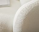 DELIFE 3-Sitzer Larna Sofa Bouclé Creme-Weiß mit 4 Kissen Bild 1