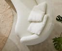 DELIFE 3-Sitzer Larna Sofa Bouclé Creme-Weiß mit 4 Kissen Bild 5