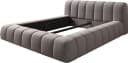 DELIFE Polsterbett Cutio Mikrofaser Grau 140x200 cm Bild 1