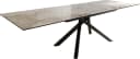 DELIFE Esstisch Edge Keramik Ausziehbar Weiß-Beige Schwarz Bild 1