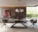 DELIFE Esstisch Edge Bootform Keramik Weiß-Beige Bild 3