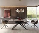 DELIFE Esstisch Edge Bootform Keramik Weiß-Beige 200x100 Bild 3