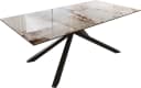DELIFE Esstisch Edge Keramik Minas Melange Weiß-Beige Schwarz Bild 2