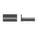 DELIFE Boxspringbett Dream-Great Grau Mikrofaser TFK Matratze Bild 5