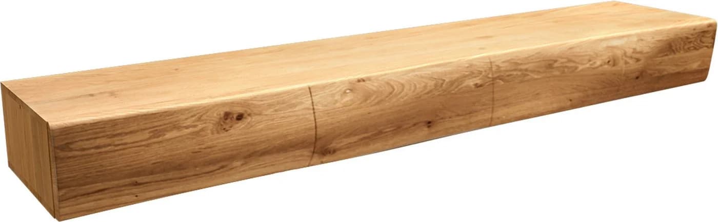 DELIFE Lowboard New Live-Edge Eiche Natur 4 Türen schwebend