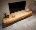DELIFE Lowboard New Live-Edge Eiche Natur 4 Türen schwebend Bild 3