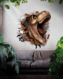Horror-Shop T-Rex Wandtattoo Dinosaurier Deko 70x80 cm Bild 1