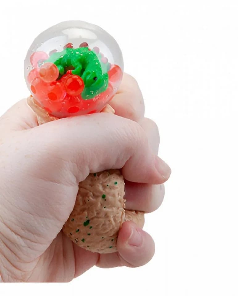 Horror-Shop Squishy Dinosaurier Ei mit Dino Anti Stress Ball - Bild 5