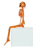 Horror-Shop Kürbis Skelett Figur mit beweglichen Gliedern Halloween Deko Bild 4