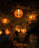 Horror-Shop Halloween Kürbis Lampion Orange Schwarz Dekoobjekt Bild 1