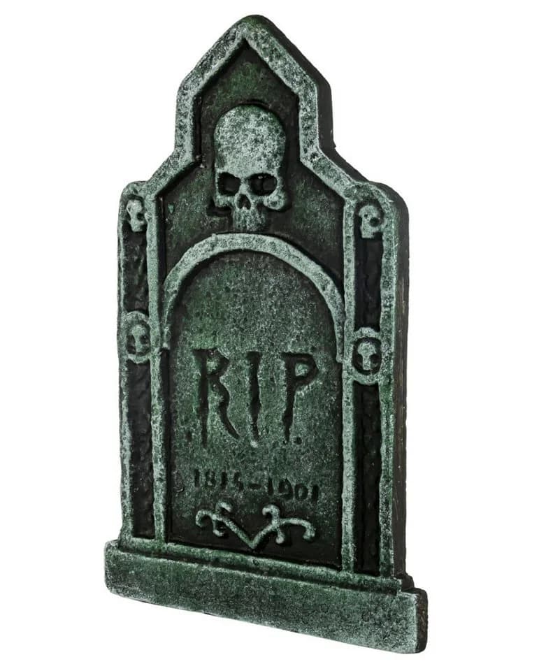 Horror-Shop Halloween Grabstein 1816-1901 mit Tot - Bild 4