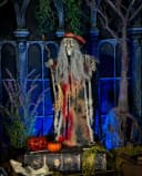 Horror-Shop Halloween Hängefigur Märchenhexe Schwarz/Beige Bild 1