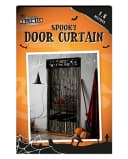 Horror-Shop Türvorhang ENTER IF YOU DARE Schwarz-Weiß Halloween Deko Bild 1