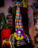 Horror-Shop Halloween Clown Animatronic mit Licht, Sound & Bewegung 120cm Bild 1