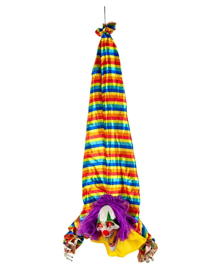 Horror-Shop Halloween Clown Animatronic mit Licht, Sound & Bewegung 120cm - Bild 2