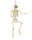 Horror-Shop Dekoobjekt Skelett Beige/Schwarz mit beweglichen Gelenken Bild 2