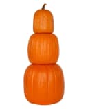 Horror-Shop 3-teiliger Kürbisturm zum Stapeln Orange Braun Bild 2