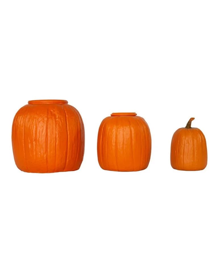Horror-Shop 3-teiliger Kürbisturm zum Stapeln Orange Braun - Bild 5