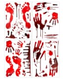 Horror-Shop Dekoobjekt Blutige Fußabdrücke & Blutspuren Set 36-teilig Bild 2