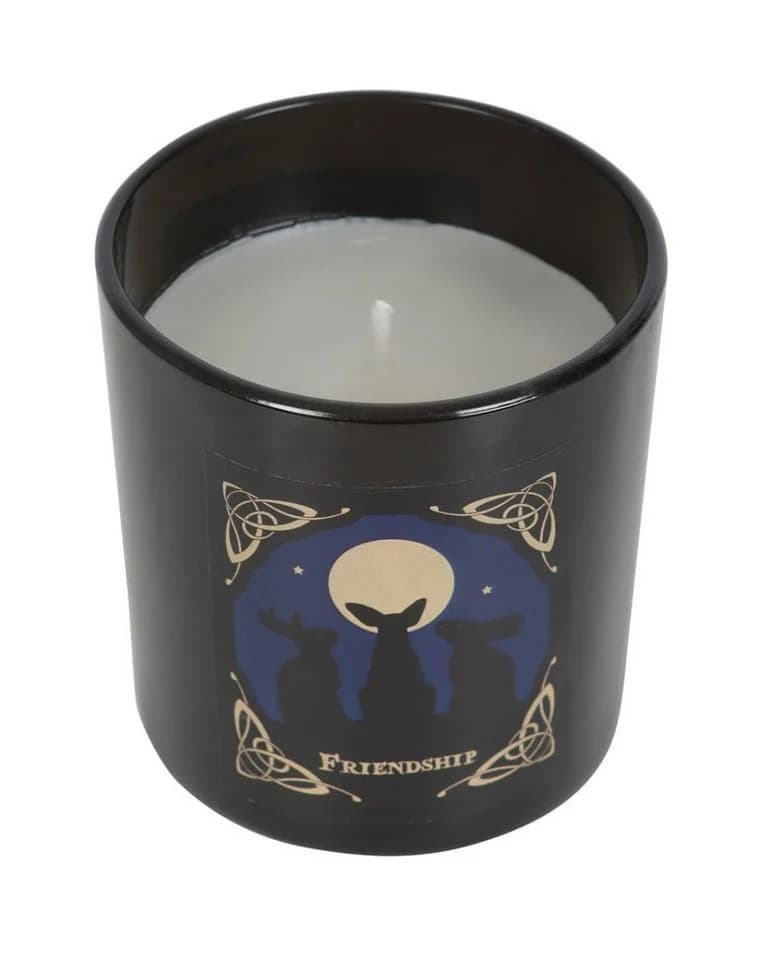 Lisa Parker Home Freundschaftskerze "Moon Gazing Hares" Beige/Blau/Schwarz - Bild 3