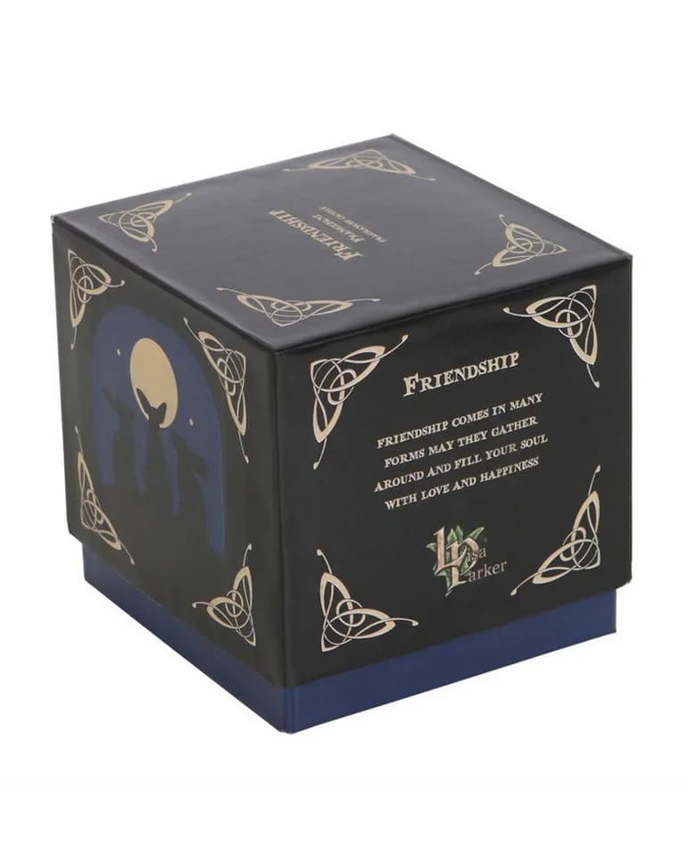 Lisa Parker Home Freundschaftskerze "Moon Gazing Hares" Beige/Blau/Schwarz - Bild 5