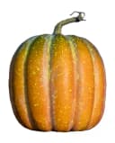 Horror-Shop Dekoobjekt Wirklichkeitsgetreuer Herbstkürbis mit Strunk Bild 2