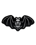 Horror-Shop Dekokissen Skelett Fledermaus Schwarz/Weiß Bild 2