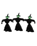 Horror-Shop Halloween Hexen 3er-Set mit grüner Beleuchtung Bild 2