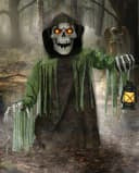 Horror-Shop Halloween Skelett Animatronic Groundbreaker Beige/Braun/Grün Bild 1