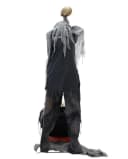Horror-Shop Animatronic Skelett Warlock mit Kessel Schwarz/Grau/Beige/Rot Bild 4