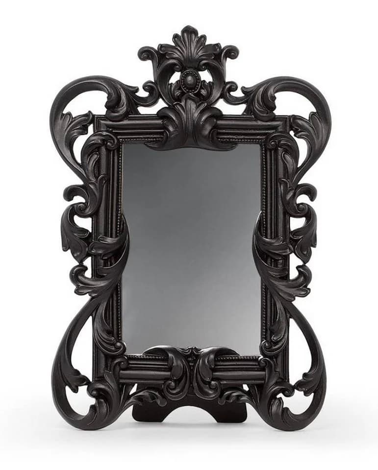 Horror-Shop Gothic Barock Spiegel Schwarz Deko - Bild 2