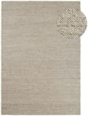 TaCa Home Wollteppich Handgewebt Beidseitig Beige Bild 1