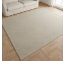 TaCa Home Wollteppich Handgewebt Beidseitig Beige Bild 2