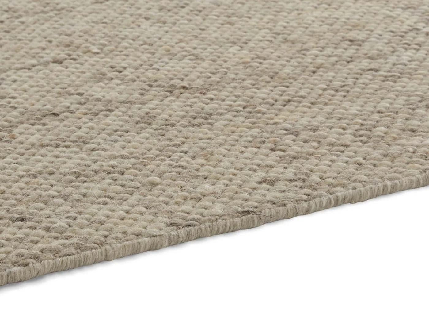 TaCa Home Wollteppich Handgewebt Beidseitig Beige - Bild 4