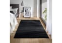 TaCa Home Waschbarer Kurzflor-Teppich Schwarz Anti-Rutsch Bild 2