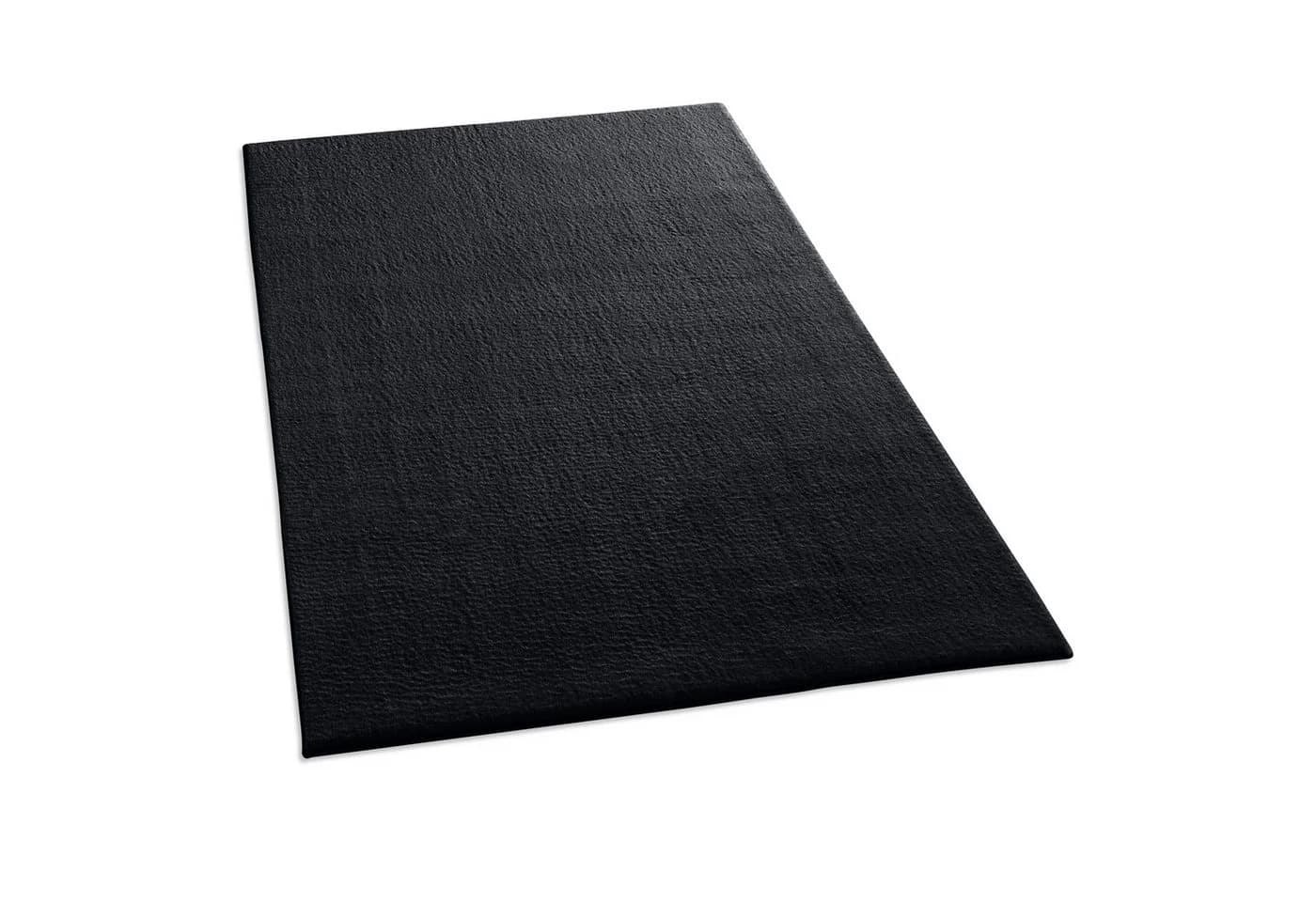 TaCa Home Waschbarer Kurzflor-Teppich Schwarz Anti-Rutsch - Bild 4