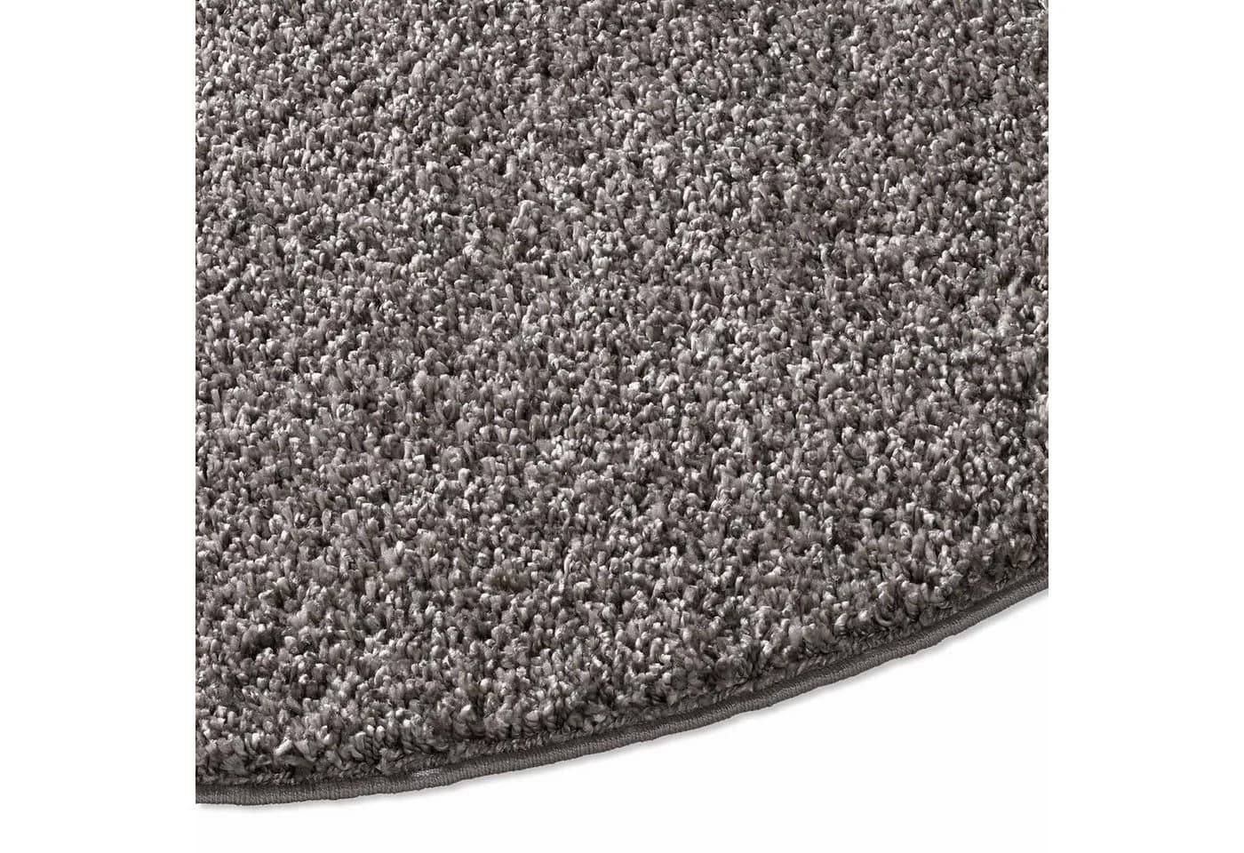 TaCa Home Langflor-Teppich Shaggy Anthrazit 80 cm Rund - Bild 3