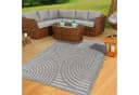 TaCa Home Outdoor Teppich Wetterfest Boho Grau Bild 2