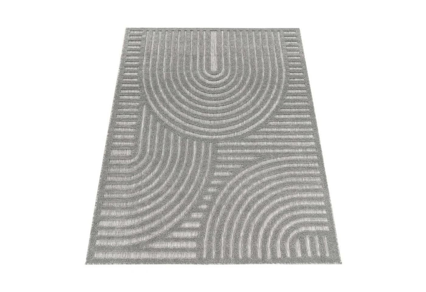 TaCa Home Outdoor Teppich Wetterfest Boho Grau - Bild 5