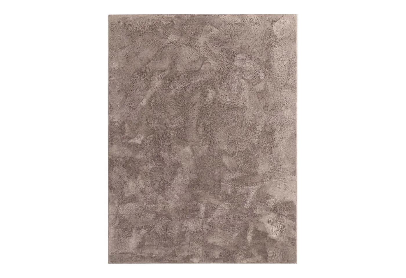TaCa Home Teppich Taupe Kunsthasenfell Imitat Modern - Bild 3