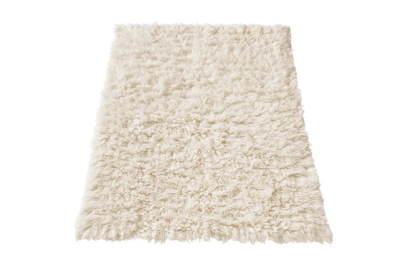 TaCa Home Flokati-Teppich Schurwolle Handgewebt Creme - Bild 5