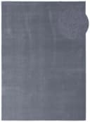 TaCa Home Kurzflor-Teppich Uni Rund Anthrazit 160x160 cm Bild 1
