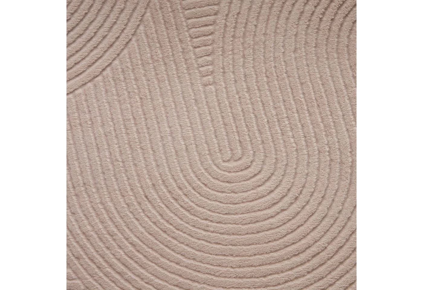 TaCa Home Kurzflor Teppich Beige Hasenfell Optik